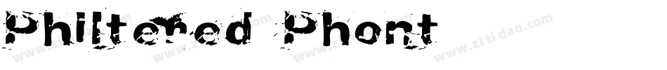 Philtered Phont字体转换
